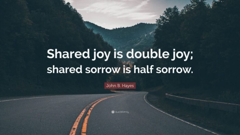 Shared Joy Is A Double Joy; Shared Sorrow Is Tymoff